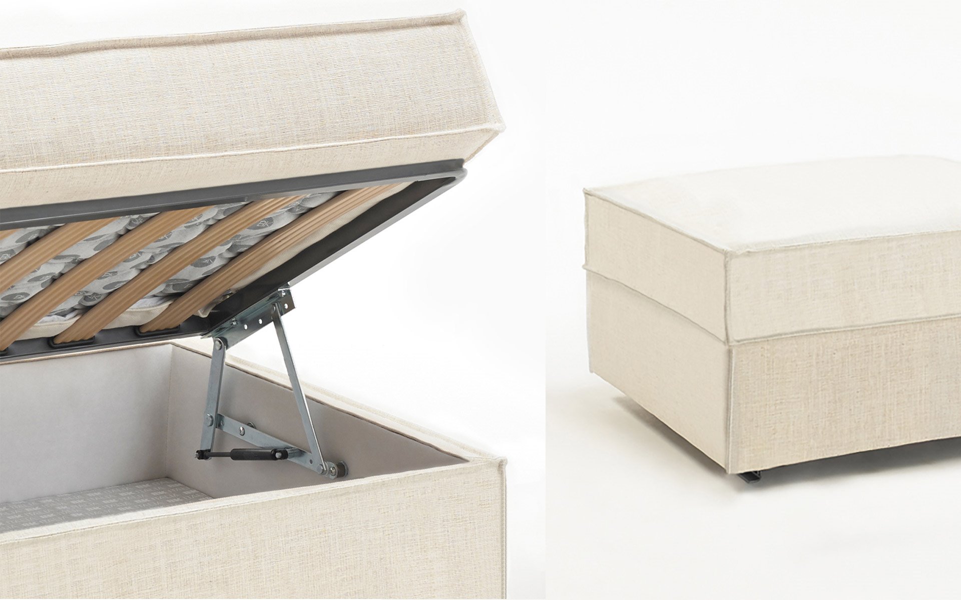 Slaapbanken Pouf met storage 1 BK 116 BedHabits